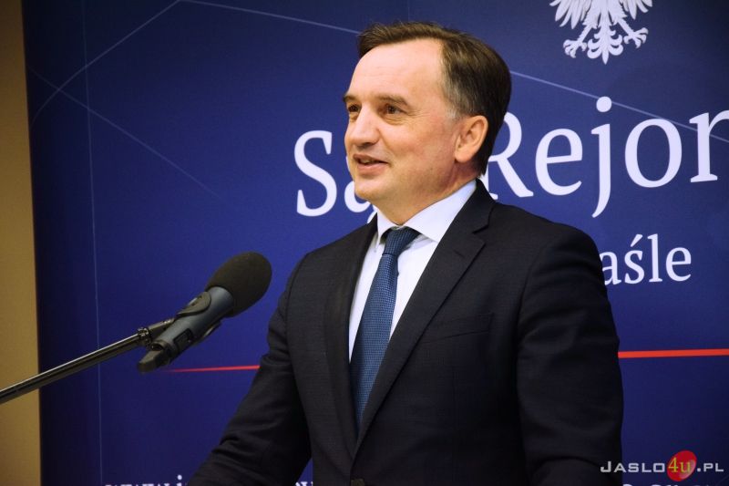Minister Sprawiedliwości Zbigniew Ziobro w jasielskim sądzie