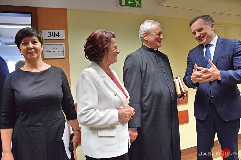 Minister Sprawiedliwości Zbigniew Ziobro w jasielskim sądzie