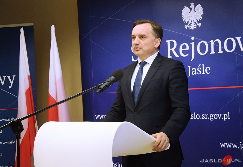 Minister Sprawiedliwości Zbigniew Ziobro w jasielskim sądzie