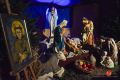 "Żywa szopka" w ogrodzie przy klasztorze oo. francizkanów w Jaśle