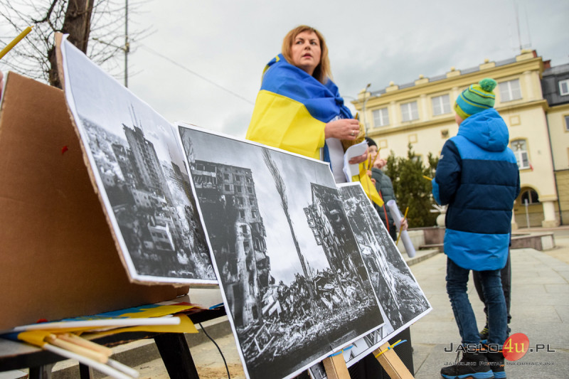 Społeczność mniejszości ukraińskiej w Jaśle wspomina dzień agresji rosyjskiej na Ukrainę