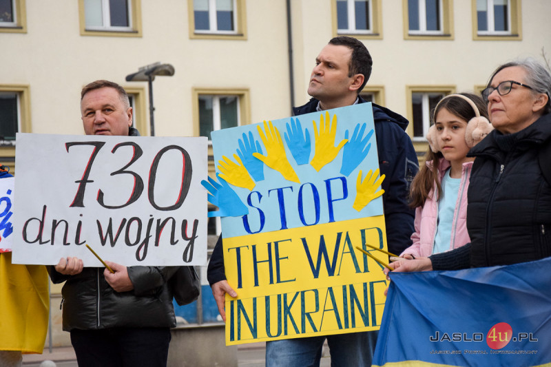 Społeczność mniejszości ukraińskiej w Jaśle wspomina dzień agresji rosyjskiej na Ukrainę