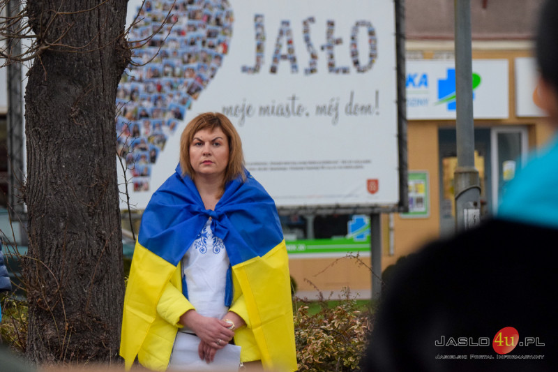 Społeczność mniejszości ukraińskiej w Jaśle wspomina dzień agresji rosyjskiej na Ukrainę