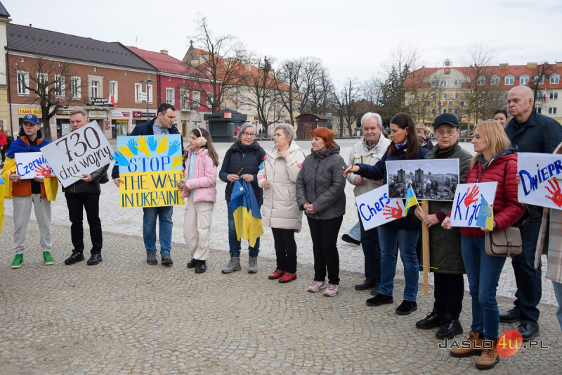 Społeczność mniejszości ukraińskiej w Jaśle wspomina dzień agresji rosyjskiej na Ukrainę