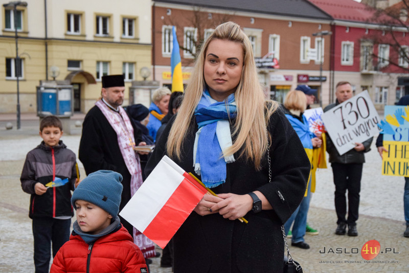 Społeczność mniejszości ukraińskiej w Jaśle wspomina dzień agresji rosyjskiej na Ukrainę