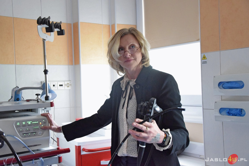 Uroczyste oddanie videogastroskopu w jasielskim szpitalu
