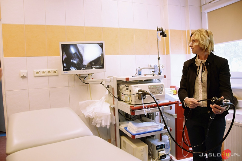 Uroczyste oddanie videogastroskopu w jasielskim szpitalu