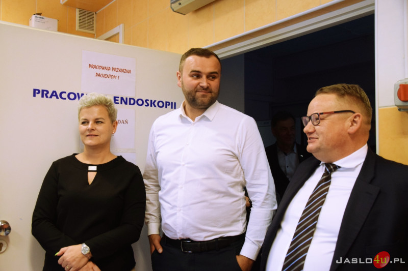 Uroczyste oddanie videogastroskopu w jasielskim szpitalu