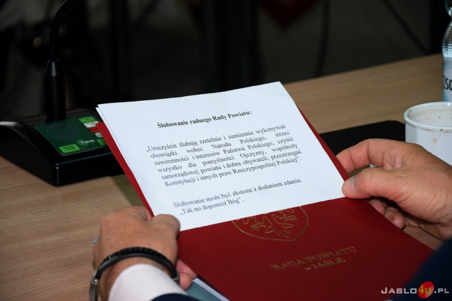 I Sesja Rady Powiatu w Jaśle VII kadencji