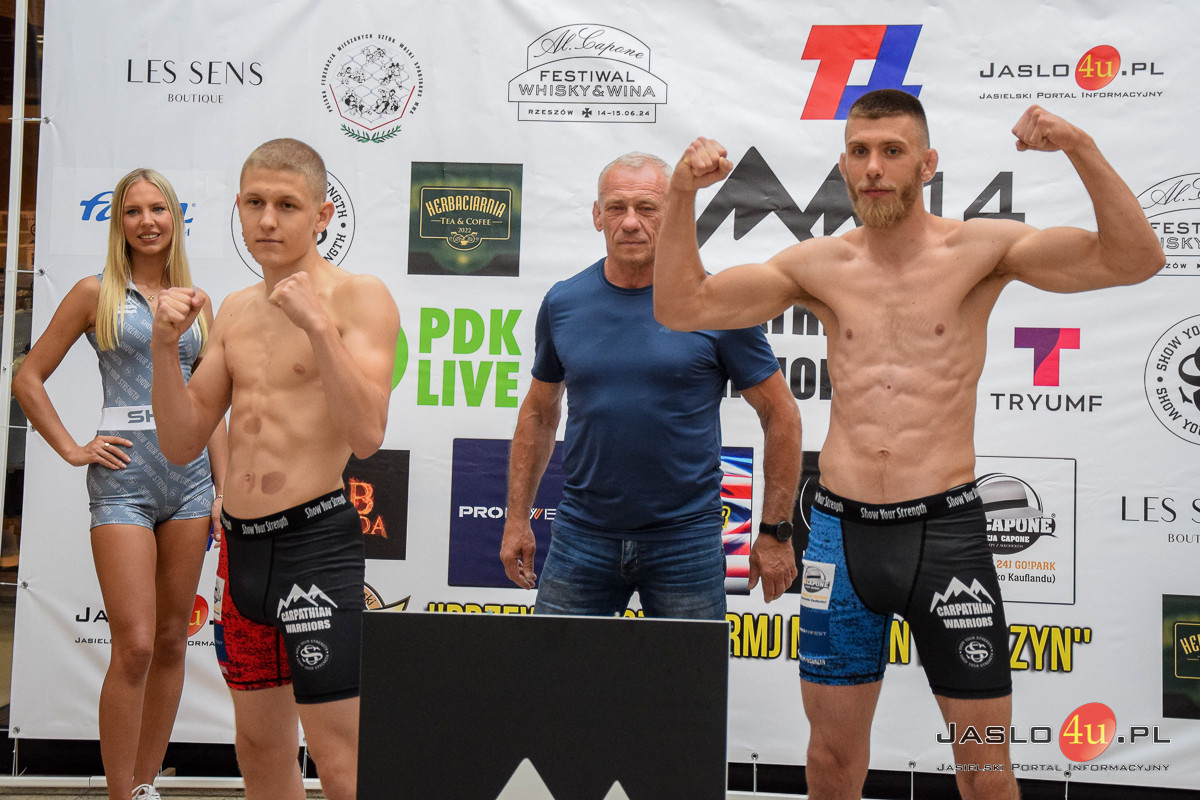 Ważenie oficjalne przed Galą MMA „Carpathian Warriors” w Jaśle