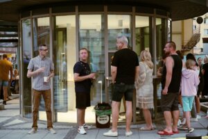 Spotkanie przy kotwicy na Placu Inwalidów w Jaśle