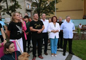 Spotkanie przy kotwicy na Placu Inwalidów w Jaśle