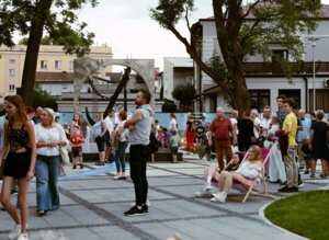 Spotkanie przy kotwicy na Placu Inwalidów w Jaśle
