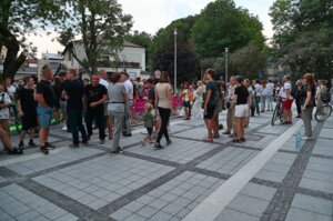 Spotkanie przy kotwicy na Placu Inwalidów w Jaśle