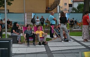 Spotkanie przy kotwicy na Placu Inwalidów w Jaśle