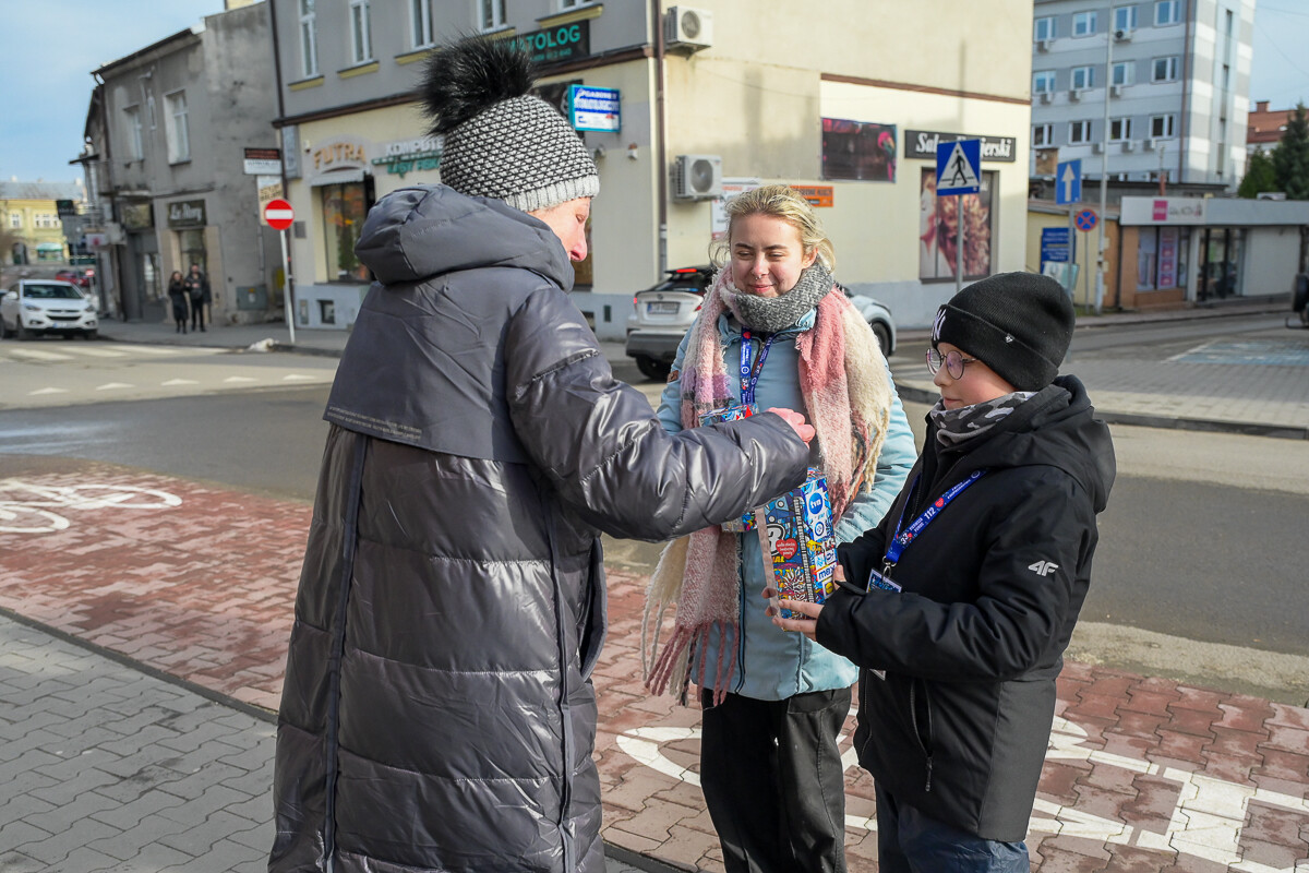 Finał Wielkiej Orkiestry Świątecznej Pomocy 2025 w Jaśle - kwesta