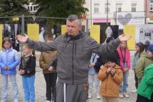 FISHMOB na jasieslkim rynku