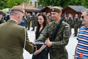 Uroczysta przysięga żołnierzy WOT na jasielskim rynku