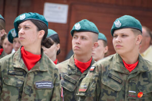 Uroczysta przysięga żołnierzy WOT na jasielskim rynku