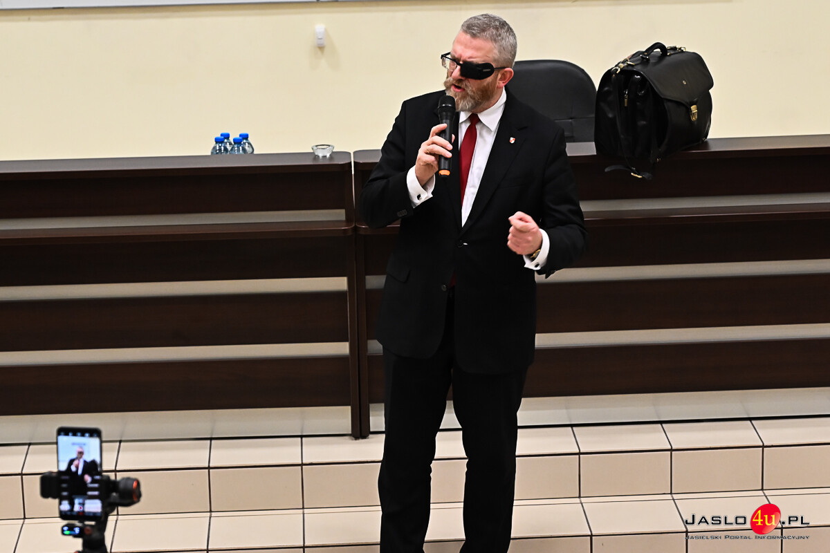 Grzegorz Braun w Jaśle