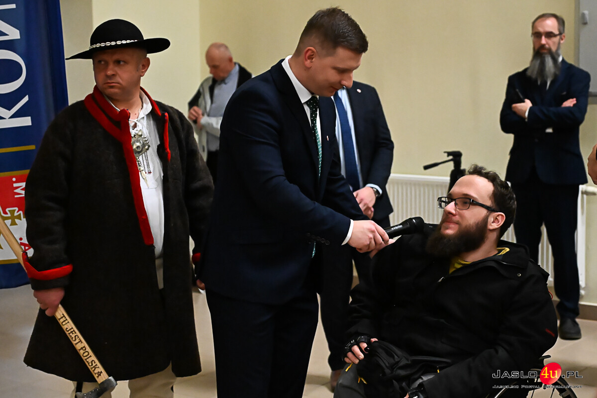 Grzegorz Braun w Jaśle