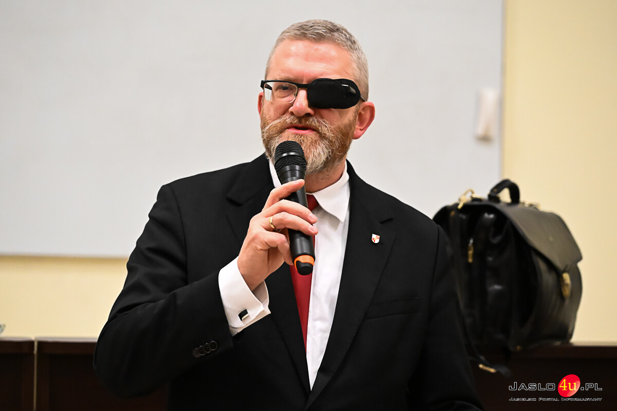 Grzegorz Braun w Jaśle