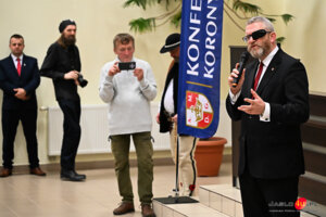Grzegorz Braun w Jaśle