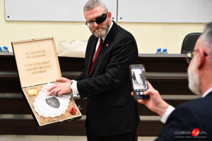 Grzegorz Braun w Jaśle