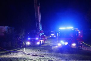 Pożar kościoła z Bączala Dolnego w skansenie w Sanoku