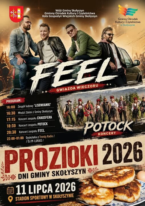 Prozioki 2026 już za miesiąc. Na scenie FEEL i POTOCK